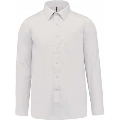 Kariban Cotton Pánska košeľa s dlhým rukávom biela