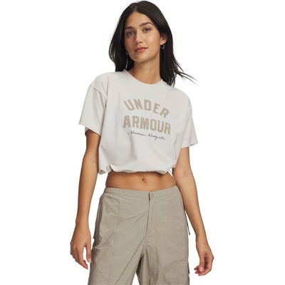 Under Armour Тениска Under Armour Women's Bungee Hem T-Shirt - Summit White