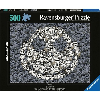 Ravensburger Пъзел Ravensburger от 500 части - Кошмарът преди Коледа (12001501)