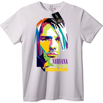 NOONEBRAND Тениска Nirvana Кърт Кобейн - 2XL, White