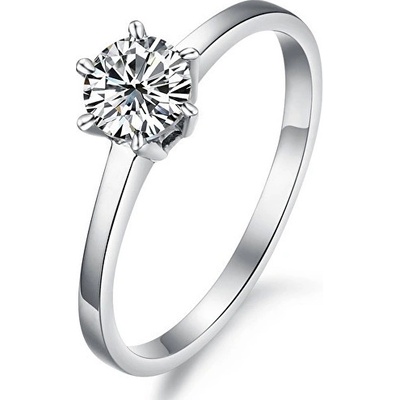 Troli ocelový prsten s krystalem KRS-126