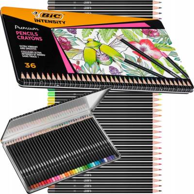 Bic Intensity Premium pastelky kovové pouzdro 36 barev 510022