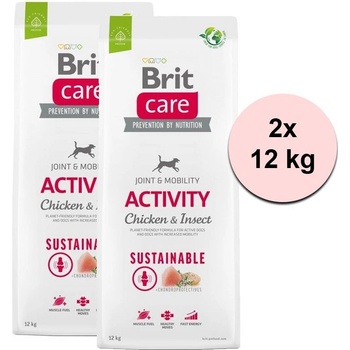 Brit Care Sustainable Activity Chicken & Insect 2 x 12 kg