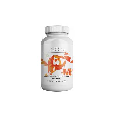 BrainMax Draslík Magnesium, Draslík citrát + Hořčík malát, 200 rostlinných kapslí