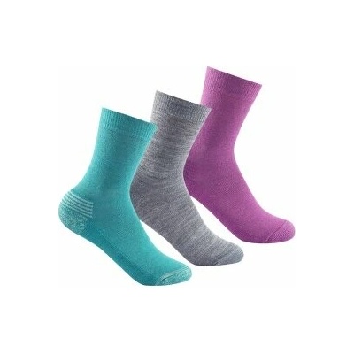Devold Daily Medium Kid Sock 3Pk 273 modrá