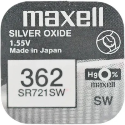 Maxell Бутонна батерия сребърна maxell sr-721 sw ag11/362/ 1.55v (ml-bs-sr-721-sw)
