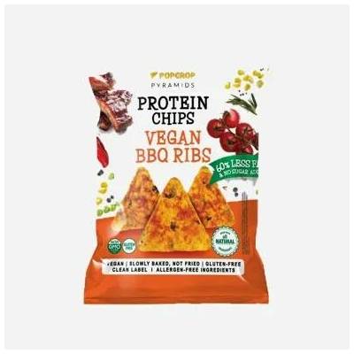 Popcrop Proteinové chipsy s příchutí barbecue žebírek 60 g