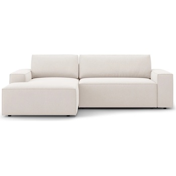 Micadoni Бежов разтегателен ъглов диван (ляв ъгъл) Jodie - Micadoni Home (MIC_LCF_78_F1_JODIE1)