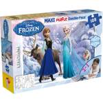 Lisciani Двулицев пъзел Lisciani - Frozen, Елза и Анна, 108 части (LI46904)