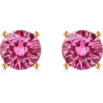 SAVICKI Обеци Share Your Love: злато, розови лабораторни диаманти