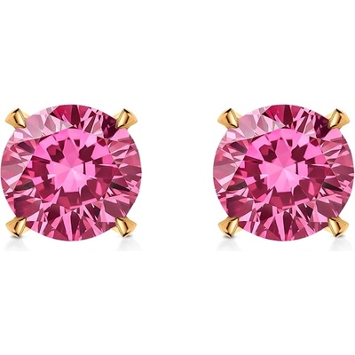 SAVICKI Обеци Share Your Love: злато, розови лабораторни диаманти