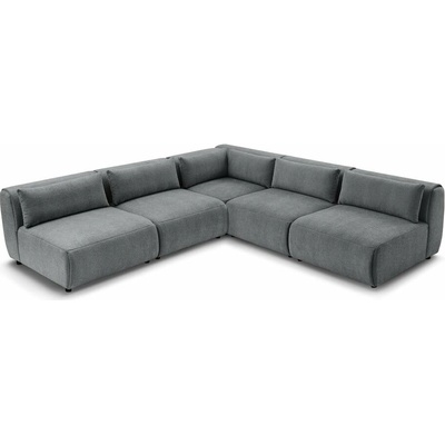 Bobochic Paris Šedá rohová pohovka variabilní Jeanne