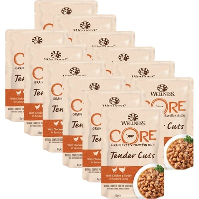 Wellness Core Tender Cuts пиле и пуйка 12 x 85 г
