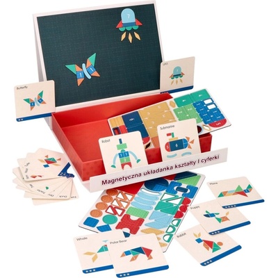 Adam Toys Magnetická skladačka tvary a čísla