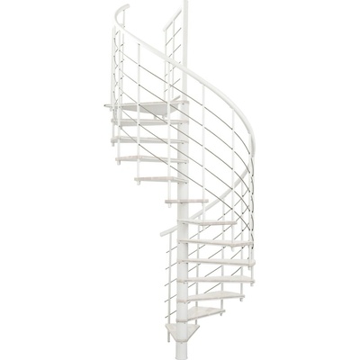 Minka STAIRS Kombinované točité schodiště Fusion bílá/bílá pr. 140 cm