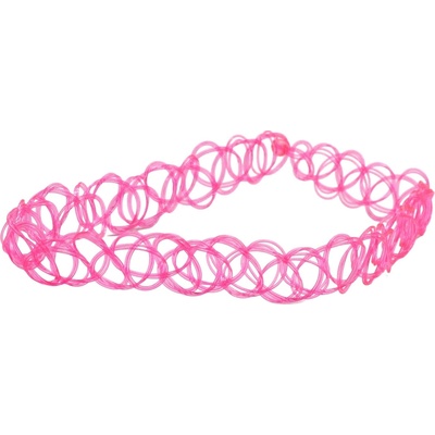 Plastový choker - 4 barvy Barva: růžová
