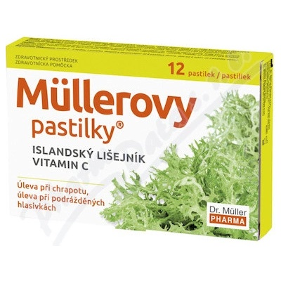 Dr. Müller Müllerovy pastilky s islandským lišejníkem 12 pastiliek