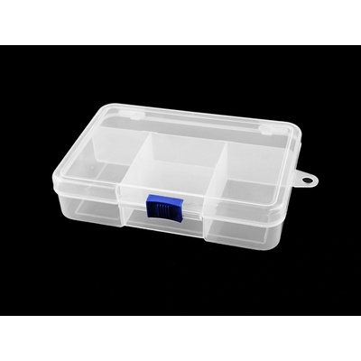 Plastový box / zásobník 3,3x9,5x14,5 cm transparent 1 ks