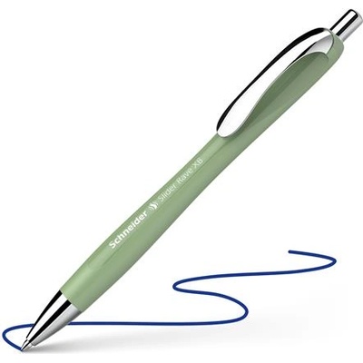 Schneider Химикалка, 0, 7 мм, с бутон, SCHNEIDER "Slider Rave XB", органично зелена 132544 (132544)