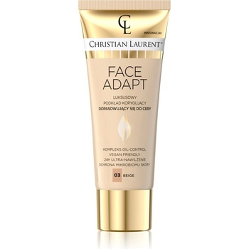 Christian Laurent Face Adapt hydratační make-up s vyhlazujícím účinkem 03 Beige 30 ml