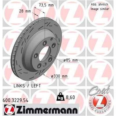 Brzdový kotúč ZIMMERMANN 600.3229.54 (600322954)