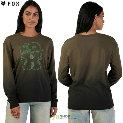 Fox W Sensory Dye LS tee olive green