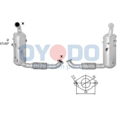 Oyodo Filtr pevných částic OYD 20N0057-OYO