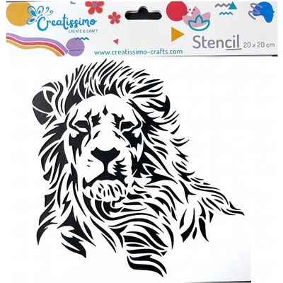 Creatissimo plastová šablona Lev 20 x 20 cm – Zbozi.Blesk.cz