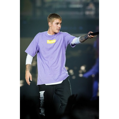 David Wolff - Patrick Plagát, Obraz - Justin Bieber Performs At AccorHotels Arena, 26.7 × 40 cm