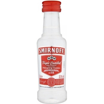 Smirnoff Red vodka 40% 0,05 l Mini (holá láhev)