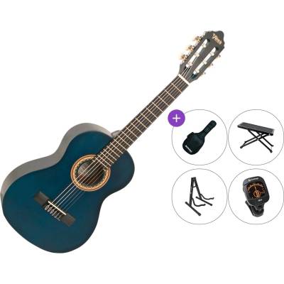 Valencia VC202 Premium SET Transparent Blue Класическа китара с размер 1/2