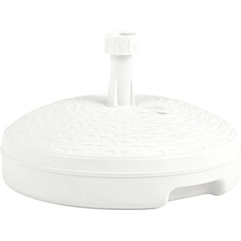 Image 1 of vidaXL Основа за чадър, за пясък/вода, 20 л, бяла, пластмасов ратан (48769)