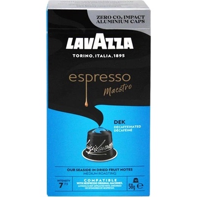 Lavazza Kávové kapsle Nespresso Maestro DEK bez kofeinu 10 ks 50 g