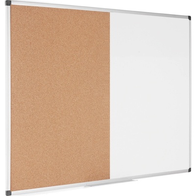 Bi-Office Popisovací magnetická tabule a korková nástěnka, kombinovaná, 1200 x 900 mm – Zboží Dáma