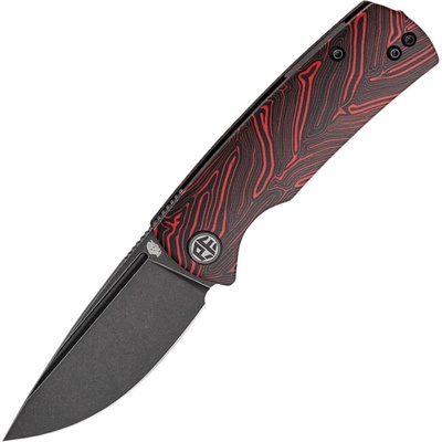 Petrified Fish PFP01XBeluga Black Stonewashed 14C28N Red Gmascus G10 PFP01XRDMW