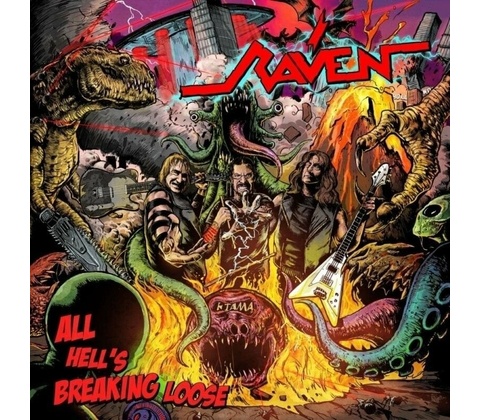 RAVEN - ALL HELL'S BREAKING LOOSE LP