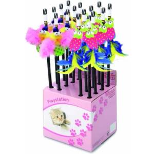 EBI Играчка за котки EBI Fishing rod happy me - Въдица за котки Буболечка 40 см - EBI Белгия 408-424278