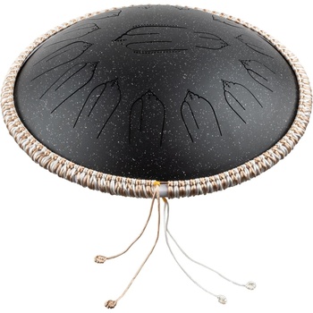 Image 1 of Shamann 14" 15 Notes with EQ D Kurd 432Hz Spackle Black Tongue Drum (432EQ14-15SB)