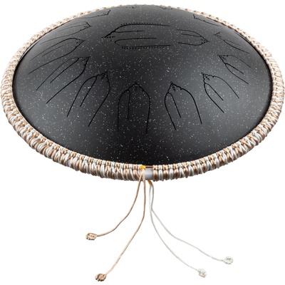 Shamann 14" 15 Notes with EQ D Kurd 432Hz Spackle Black Tongue Drum (432EQ14-15SB)