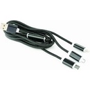 USB kabely Gembird CC-USB2-AM31-1M USB 3-in-1, 1m, černý