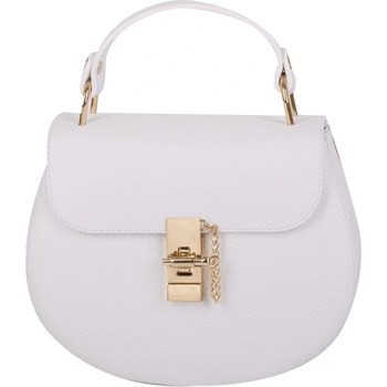 Segali kožená kabelka Lisa bílá