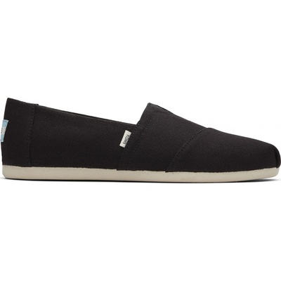 Toms Recycled Cotton Canvas Women's Alpargata Black – Zboží Mobilmania