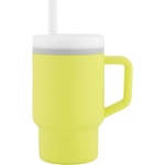 Infantino Силиконова чаша със сламка Infantino - 270 ml, цитрус (IN308028)