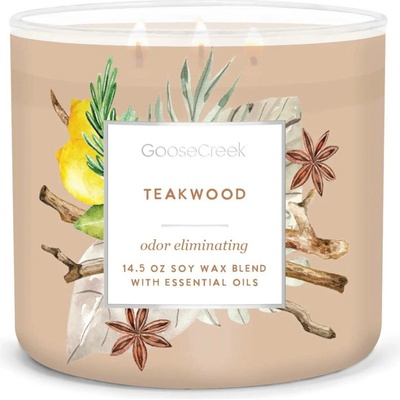 Goose Creek Candle Odor Eliminating Teakwood 411 g