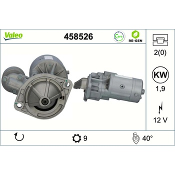 Štartér VALEO 458526