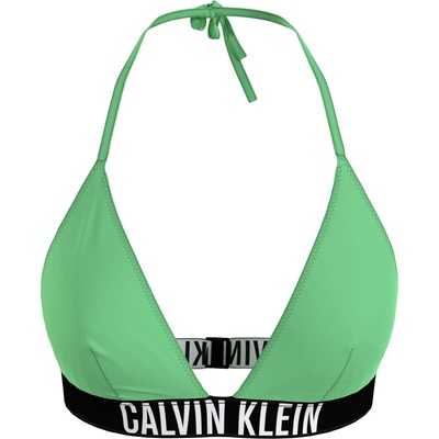 Calvin Klein Горнище Calvin Klein Triangle Bikini Top - Ultra Green