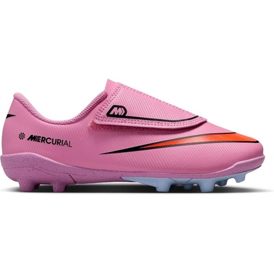 Nike Детски футболни бутонки Nike Mercurial Vapour 16 Club Childrens Firm Ground Football Boots - Pink/Black