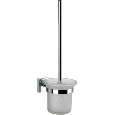 Kielle Harmonia WC štětka s držákem na stěnu matné sklo chrom 40523000