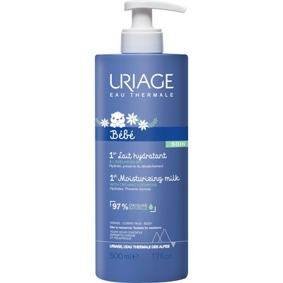 Uriage Бебешко хидратиращо мляко Uriage - За тяло, 500 ml
