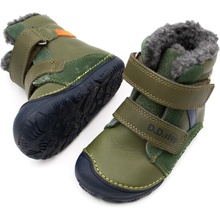 D.D.Step D.D.Step DETSKÉ BAREFOOT ZIMNÉ TOPÁNKY 073 EMERALD